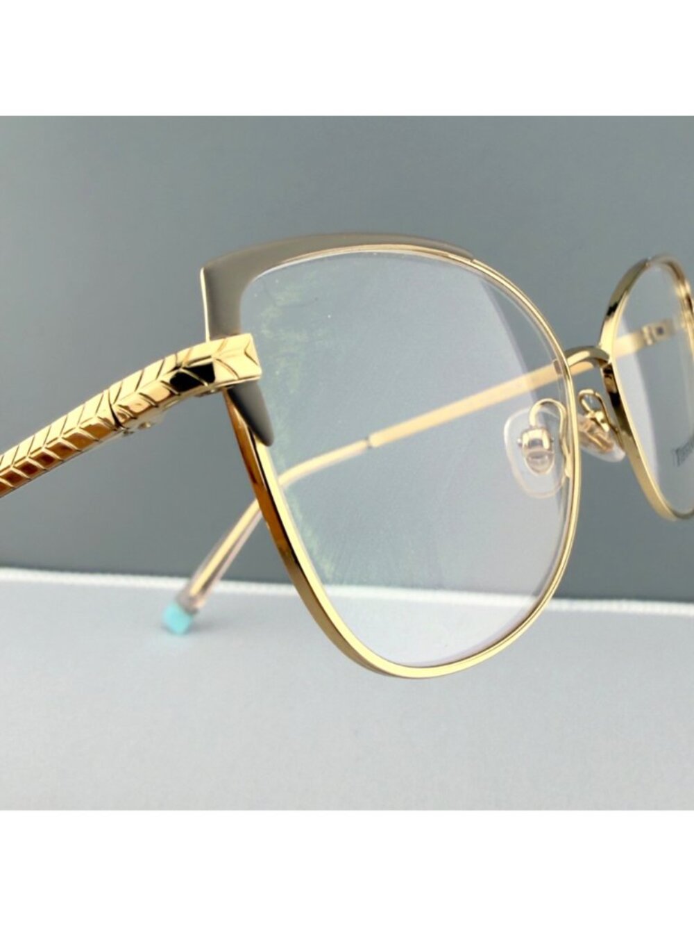 Tiffany & Co. Eyeglasses Frames TF 1136 6133 Gold Grey 53-16-140 - Picture 10 of 10
